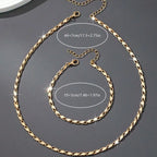 A Set of Sexy and Luxurious Women's Necklaces and Bracelets, a Fashionable and Versatile Women's Jewelry Set